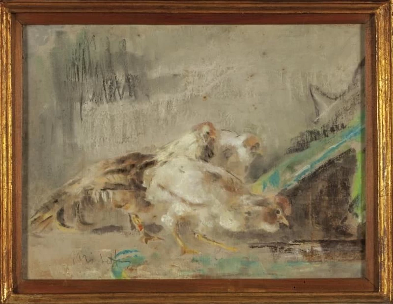 Francesco Paolo Michetti - 111, Nel pollaio